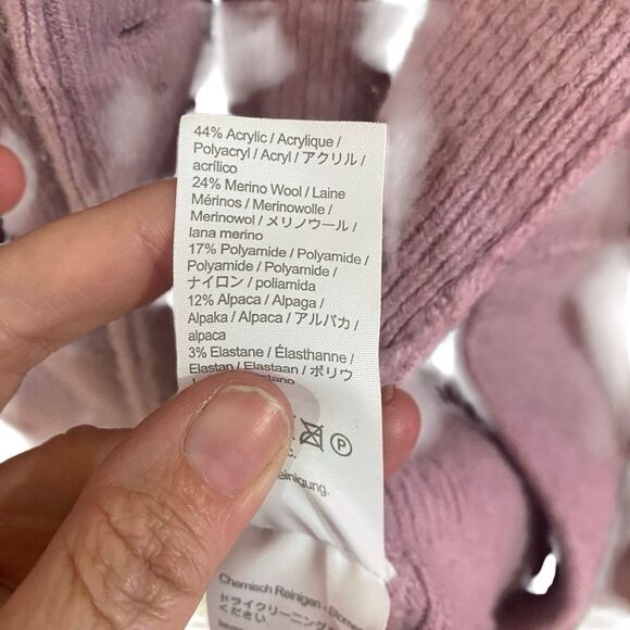 J crew wool blend cardigan blazer purplish pink pockets one button medium - Picture 2 of 5